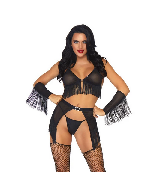 Leg Avenue Costume de Cowgirl Ride Em - 4 pièces